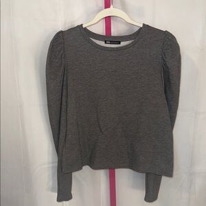 Zara Charcoal Long Sleeve Soft pullover